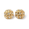 304 Stainless Steel Oval Stud Earrings EJEW-B108-09G-4