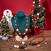 4Pcs 4 Styles ABS Plastic Pearl & Acrylic & Resin Beaded Necklaces Set NJEW-AB00010-2