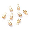 Brass Folding Crimp Ends KK-F824-112G-2