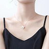 304 Stainless Steel Envelope Pendant Necklaces GL7398-1-3