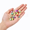 100Pcs Handmade Polymer Clay Fruit Theme Beads DIY-YW0002-40-5