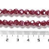 Electroplate Opaque Glass Beads Strands EGLA-A035-P6mm-A16-4