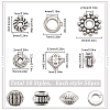 SUNNYCLUE 500Pcs 10 Styles Tibetan Style Alloy Spacer Beads FIND-SC0010-59-2