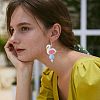 CHGCRAFT 10Pcs 5 Colors Food Grade Eco-Friendly Silicone Focal Beads SIL-CA0001-21-5