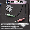 Olycraft 100Pcs Plastic Headphone Plug Protective Cover AJEW-OC0005-57-4