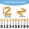 Glitter Hotfix Rhinestone DIY-TA0003-17-3
