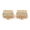 Plating Brass Micro Pave Cubic Zirconia Pendant KK-B074-60G-1