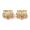 Plating Brass Micro Pave Cubic Zirconia Pendant KK-B074-60G-1