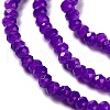 Baking Painted Imitation Jade Glass Bead Strands DGLA-A034-J2MM-A27-3
