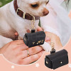 FINGERINSPIRE Imitation Leather Wedding Ring Storage Case with Alloy Clasps and PVC Stickers for Pet AJEW-FG0004-27B-6