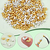 SOFPLATE 400Pcs 2 Colors Alloy Beads FIND-SP0002-37-6