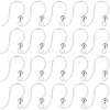 SUNNYCLUE 80Pcs Eco-Friendly Plastic Earring Hooks STAS-SC0008-18-1