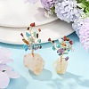 Natural Mixed Gemstone Chips Tree of Life Display Decorations AJEW-JD00015-02-1