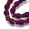 Electroplate Glass Beads Strands EGLA-T025-03B-3