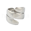304 Stainless Steel Open Cuff Rings RJEW-M019-51P-2