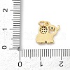 Brass Pave Cubic Zirconia with Enamel Pendants KK-U062-37G-01-3