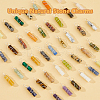 40Pcs 20 Styles Natural & Synthetic Mixed Gemstone Copper Wire Wrapped Pendants PALLOY-FH00019-4