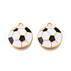 Rack Plating Eco-Friendly Alloy Enamel Pendants ENAM-N052-009-3