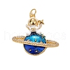Brass Micro Pave Cubic Zirconia Pendants PW-WG97A51-01-2