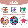 42 Sets 21 Styles Alloy Magnetic Clasps FIND-TA0001-95-4
