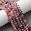 Natural Plum Blossom Tourmaline Beads Strands G-G991-B02-5