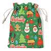 Christmas Theme Cloth Printed Storage Bags ABAG-F010-02B-02-2