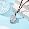 Crystal Holder Cage Necklace NJEW-JN04587-02-1