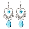 Tibetan Style Alloy Heart Chandelier Earrings EJEW-JE05426-3