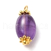 Natural Morganite & Amethyst & White Moonstone Gemstone Pendants PALLOY-JF00553-2