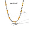 Elegant 316L Surgical Stainless Steel Handmade Twisted Link Chain Necklaces for Sweater JK1254-4