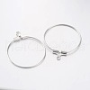 Rack Plating Brass Ring Hoop Earrings KK-L125-01P-1