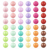  120Pcs 12 Colors Opaque Acrylic Beads MACR-TA0001-31-9