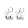 925 Sterling Silver Cherry Charms STER-D302-09S-1