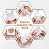 Square Paper Biscuit Boxes with Heart Clear Window CON-TAC0001-12C-01-12