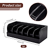 Bamboo Belt Organizer Holder with 6 Compartments AJEW-WH0166-77B-2