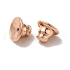 Rack Plating Brass Ear Nuts X-KK-G480-06RG-2