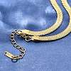 Ion Plating(IP) 304 Stainless Steel Herringbone Chain Necklace for Men Women X-NJEW-E076-03E-G-1