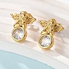 304 Stainless Steel Stud Earrings EJEW-R026-02G-3
