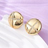Brass Clear Cubic Zirconia Stud Earrings EJEW-Q042-01A-G-3
