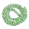 Transparent Electroplate Glass Beads Strands EGLA-N012-001-B13-2