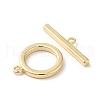 Brass Toggle Clasps KK-E057-09G-2