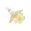 Handmade Glass Seed Beaded Angel Pendants PALLOY-MZ00764-05-3