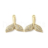 Brass Micro Pave Cubic Zirconia Pendants KK-H460-40G-1