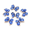 Light Gold Plated Alloy Glass Pendants PALLOY-CJC0001-33H-2