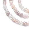 Gradient Color Electroplate Glass Bead Strands GLAA-E042-04A-3