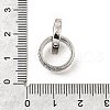 Brass Micro Pave Clear Cubic Zirconia Beads KK-V008-14B-P-3