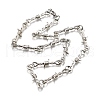 Alloy Barb Wire Necklaces NJEW-R254-01B-P-4