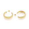 Brass Stud Earrings KK-T074-46G-3