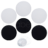 BENECREAT 6Pcs 2 Colors EVA Fabric Pillbox Stewardess Fascinator Hat Base DIY-BC0014-07-1