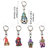 Halloween Acrylic Gnome Pendant Decoration HJEW-YW00031-01-3